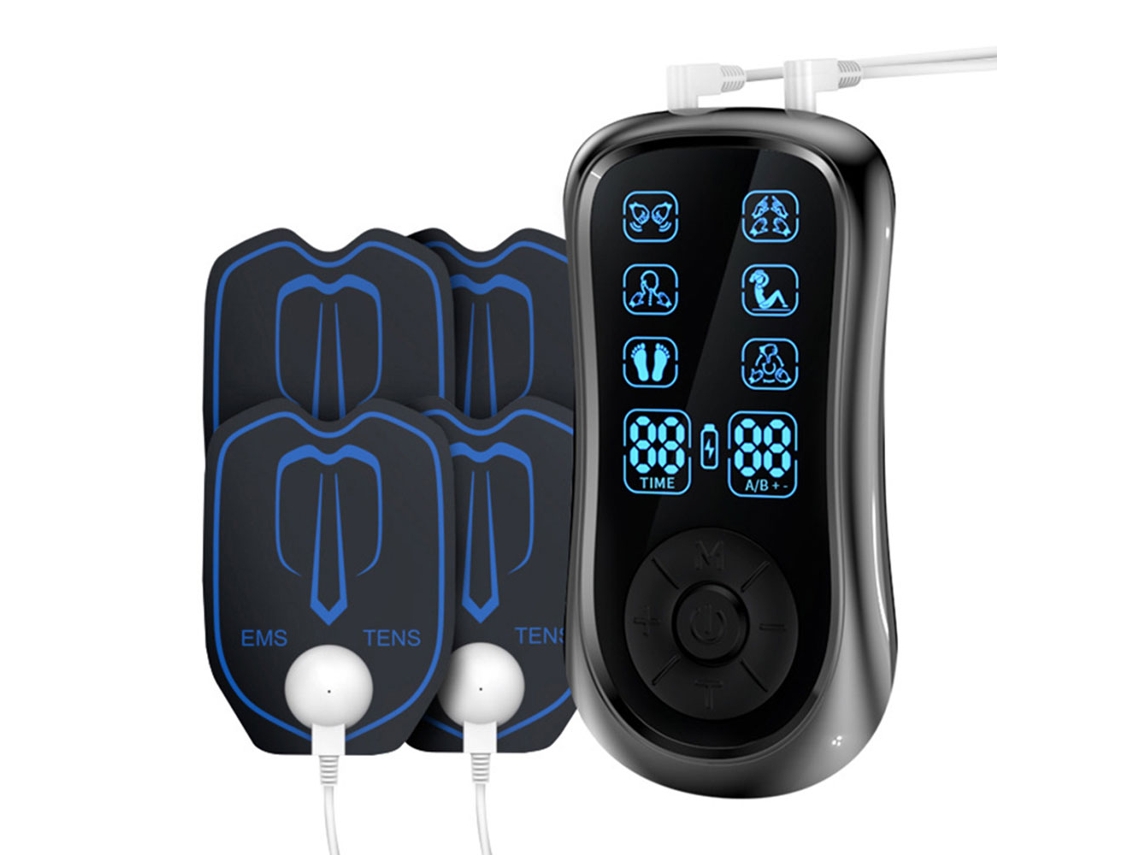 Massageador Elétrico Profissional De Estimulação Muscular Tens Para Corpo Inteiro Com 6 Modos De Funcionamento