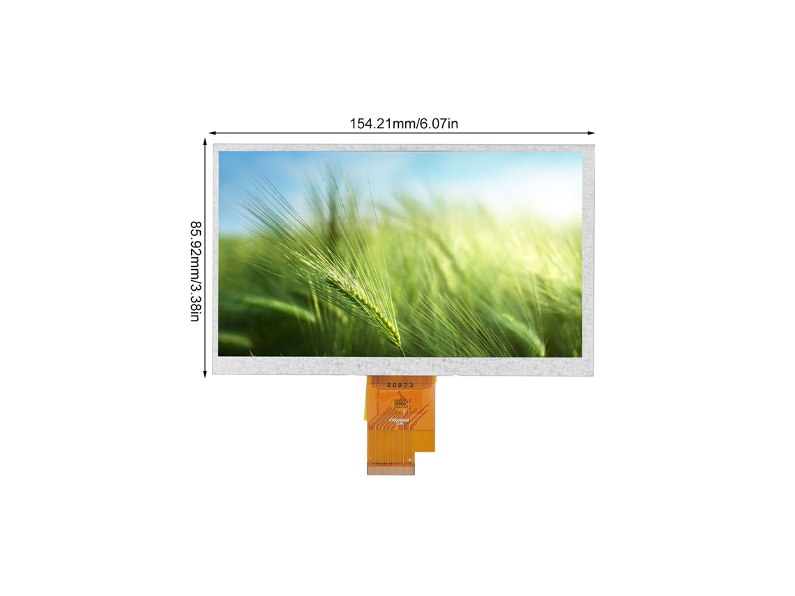 Módulo De Tela Touchscreen Tft Lcd De 7 Polegadas Ips Hd, Resolução 1024x600, Lvds 40pin