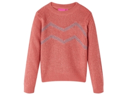 Camisola De Malha Para Criança Rosa-médio 140
