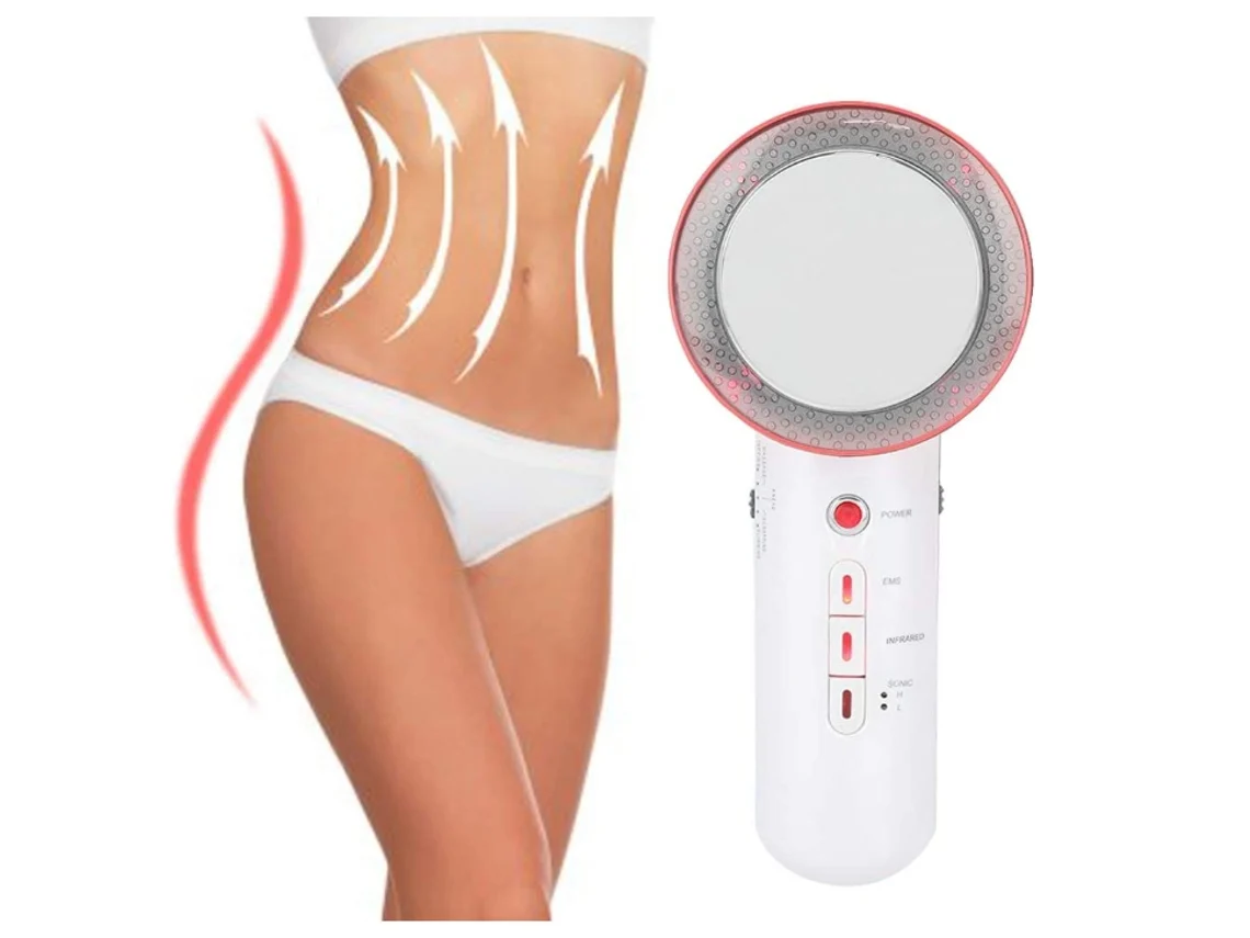 Cavitation Machine Fat Fat Remover Machine Perda de Peso Anticelulite Corporal Multifuncional Branco BISBISOUS