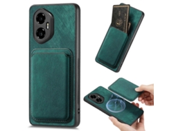Capa Magnética Para Celular Com Porta-cartões De Couro Retrô