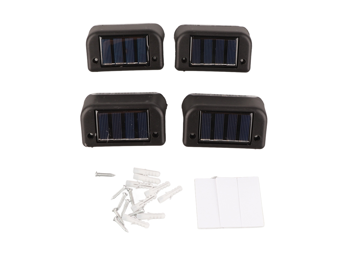 Conjunto de 4 luminárias solares para jardim, suspensas, impermeáveis AQUAFORGE