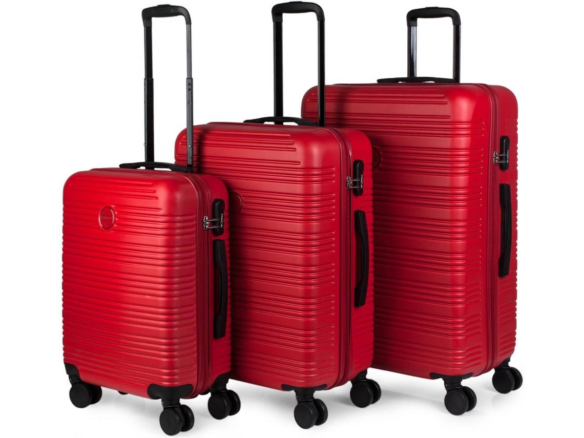 Conjunto de Malas de Viagem ITACA T72100 Vermelho (55x40x20cm)