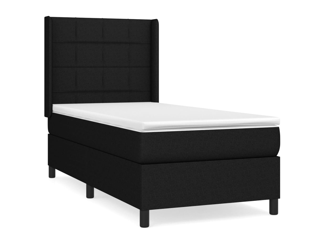 Box Spring Bed, Box Spring Beds Vidaxl Preto Tecido (90 X 200 Cm)