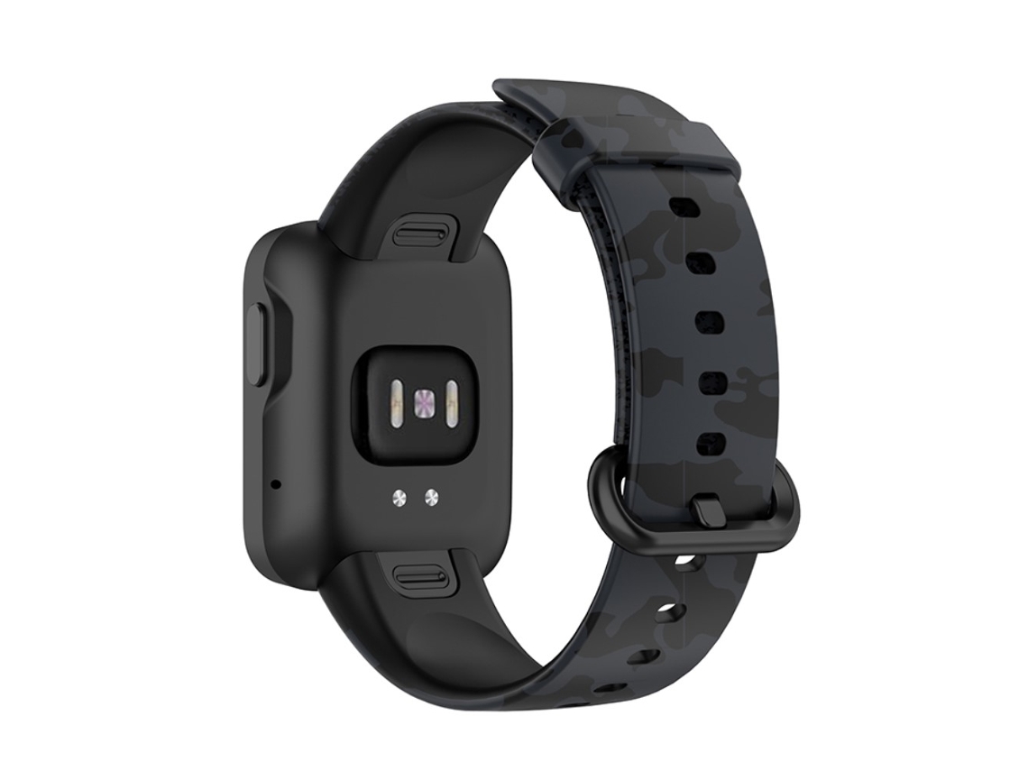 Bracelete Silicone 21,6Mm Liberação Rápida com Fivela 5,5-8,7 para Xiaomi Redmi Watch 2/Horloge 2 Cinza Camuflado