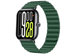 Bracelete Para Redmi Watch 6 / 5 / 4 - Silicone Macio - Fecho Magnético Verde Escuro