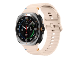 Bracelete Silicone com Grãos Ondeado Rosa para Samsung Galaxy Watch Ultra XIAOMOYU (47mm)
