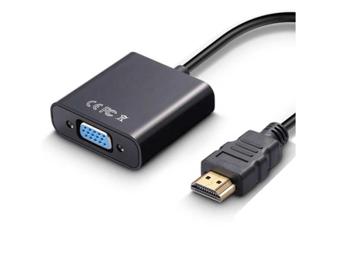Laxiscreed Conversor Hdmi Para Vga 1080p Com Interface Dourada E Resistência À Corrosão