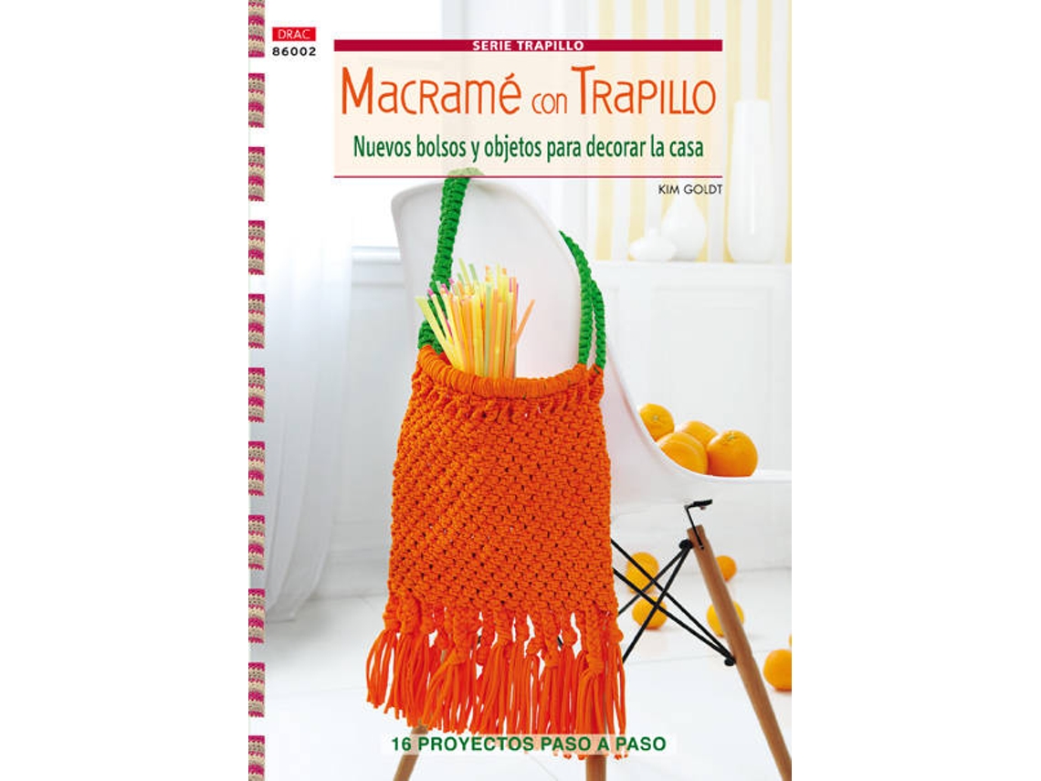 Livro Macrame Con Trapillo de Kim Goldt (Espanhol)