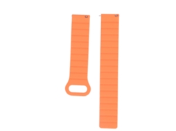 Cinto De Relógio Magnético De Silicone 22mm Laranja
