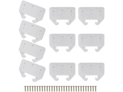 Conjunto De 100 Corrediças Plásticas Para Gavetas E Armários