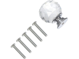Puxadores De Cristal Para Portas, Conjunto De 4 Puxadores Cristal Para Gavetas, Puxadores De Cristal Para Cômoda