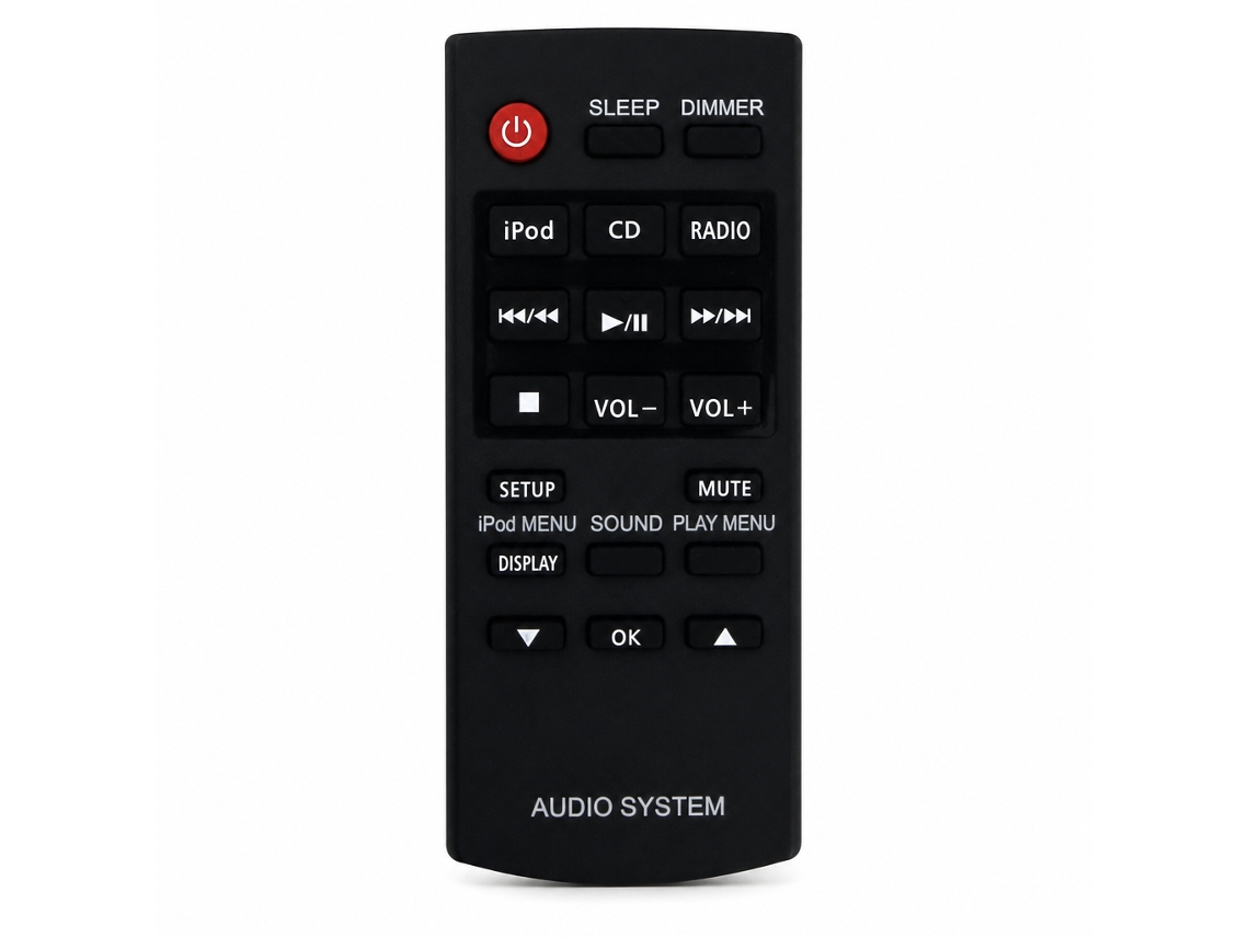 Comando À Distância De Substituição Compatível Com Sistema De Áudio Estéreo Panasonic N2qayc000058_zhd