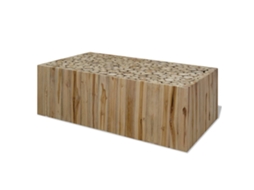 Vidaxl Mesa De Centro Em Madeira De Teca Genuína 90x50x30 Cm