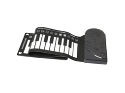 Piano Roll Up, Teclado Elétrico De 49 Teclas, Portátil, Para Iniciantes Ly Ebike (preto)