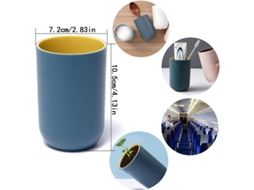 Copo de enxaguante bucal Nova Line, plástico, 4 cores, resistente | S/MARCA