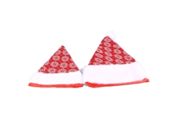 Chapéus Natal Vermelho Branco Decorativos Leves
