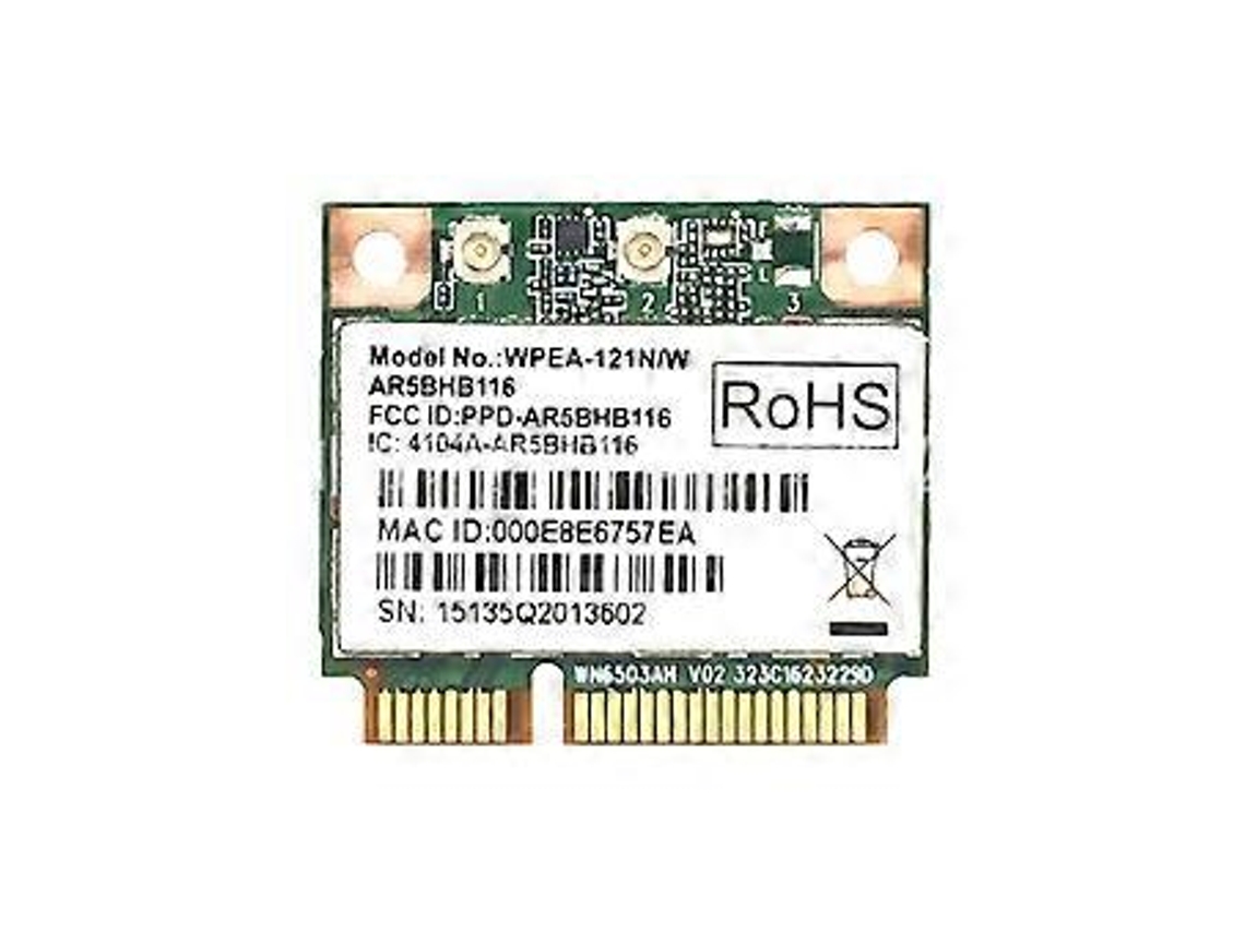 Placa De Rede Sem Fio Ar5bhb116 Ar9382 Mini Pci E Wifi 802.11a/b/g/n 300mbps 2.4/5ghz Dual Band Aquaforge