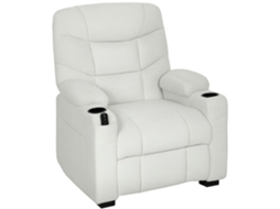 Poltrona Relax Reclinável Elétrica Com Função Memória Apoio Para Pés Controlo Remoto E Porta Usb 94x90x105 Cm Creme