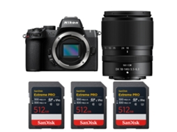 Z50 Ii + 18 140mm F/3.5 6.3 Vr + 3 Sandisk 512gb Extreme Pro Uhs ii Sdxc + Ebook “20 Dicas para Fotos Que Impressionam” NIKON