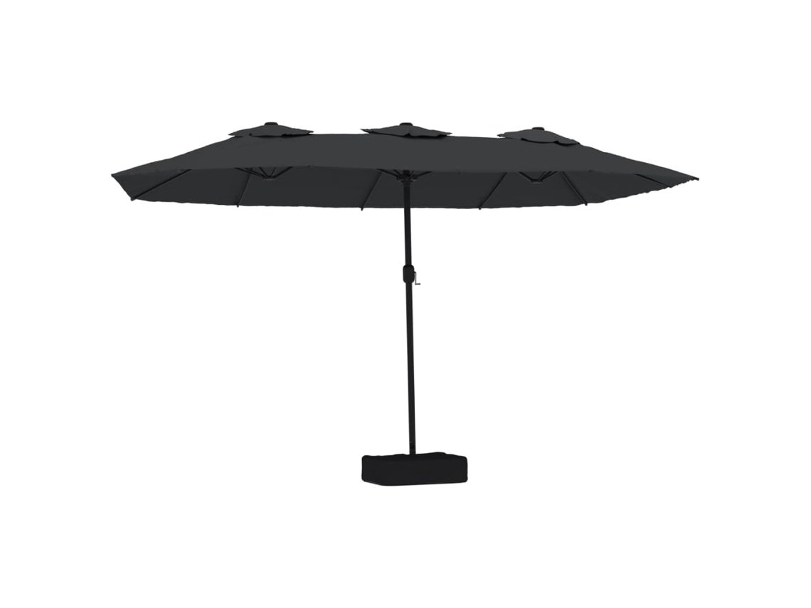 Guarda-sol VIDAXL Preto (449x245 cm)