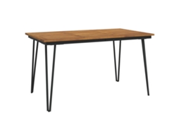 Garden Table, Garden Tables Vidaxl Marrom Madeira De Acácia (140 X 80 X 75 Cm)