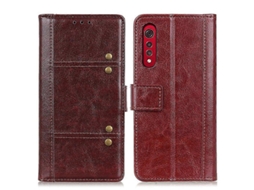 Capa De Couro Com Flip Horizontal Com Textura Crazy Horse E Suporte, Compartimentos Para Cartões E Carteira Para Lg Velvet 2 Pro Peas