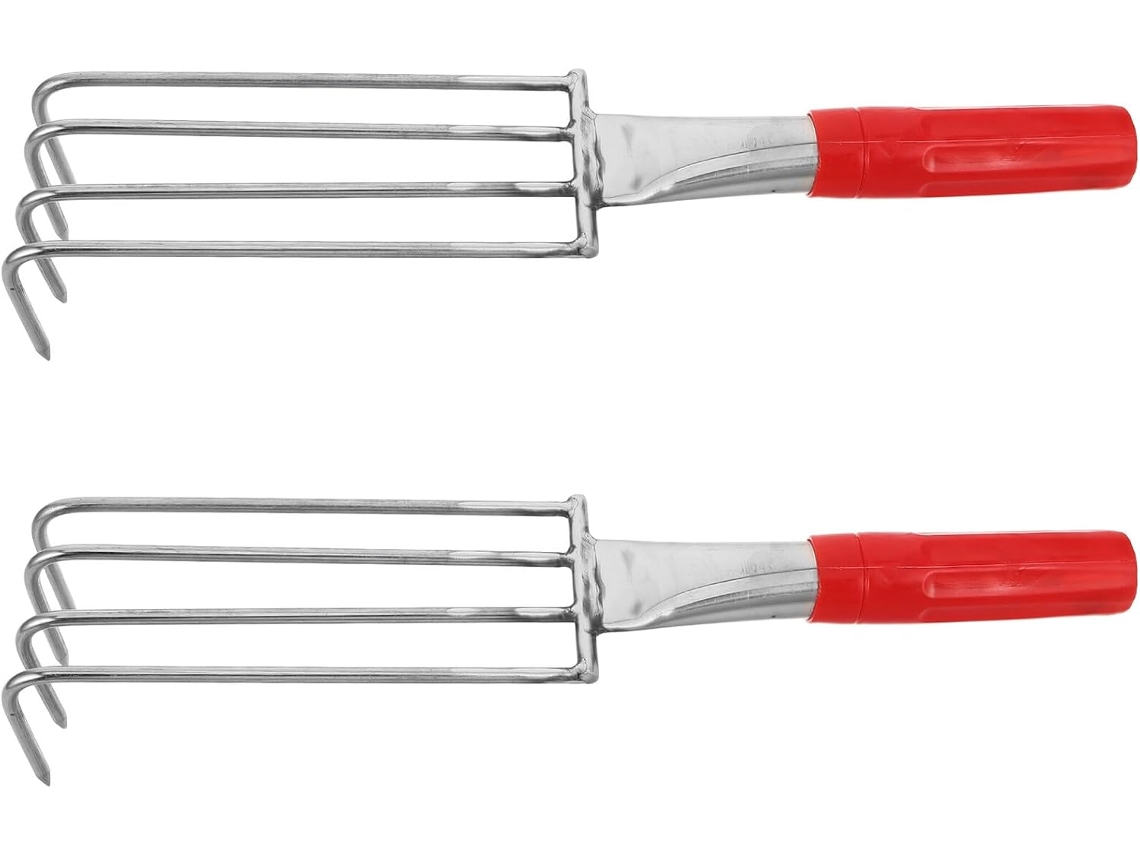 Ferramenta De Coleta De Amêijoas Em Aço Inoxidável De 2 Peças | 4 Dentes, Use