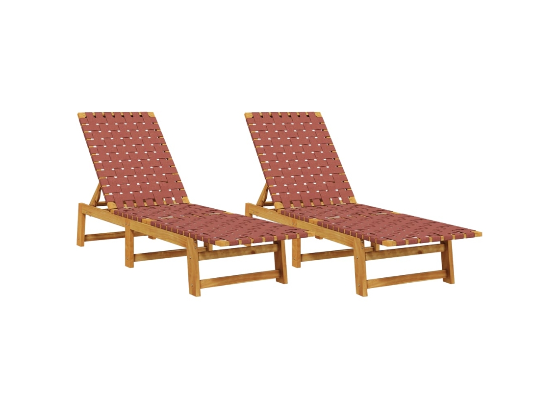 Sun Lounger, Sun Loungers Vidaxl Vermelho Madeira (n/a)