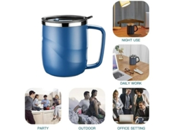 Caneca Térmica Para Viagem 14oz , Aço Inoxidável Com Parede Dupla Azul Hexinyigjly