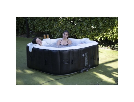Sunspa Square Inflatable Spa 6 Lugares Com Faixa de Led