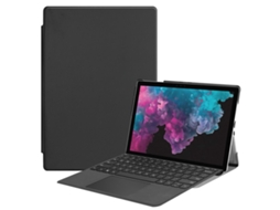 Capa Pu Flip Horizontal Textura Custer Halinuia Surface Pro 4/5/6/7 12,3", Suporte + Slot Caneta