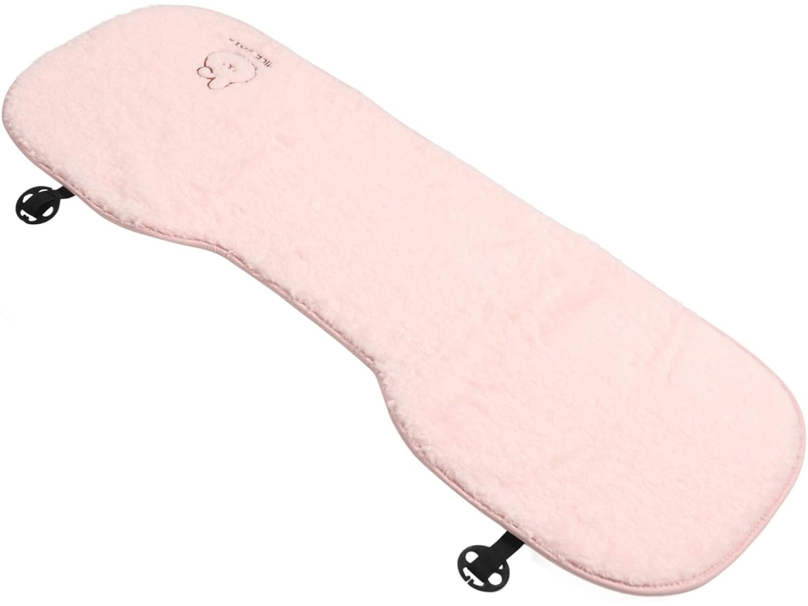Almofada De Pelúcia Macia Em Formato De Coelho Para Assento De Carro, Acessório De Inverno Para Carro, Rosa.