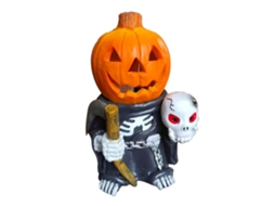 Abóbora de resina Halloween com luz para jardim e quarto infantil LAXISCREED
