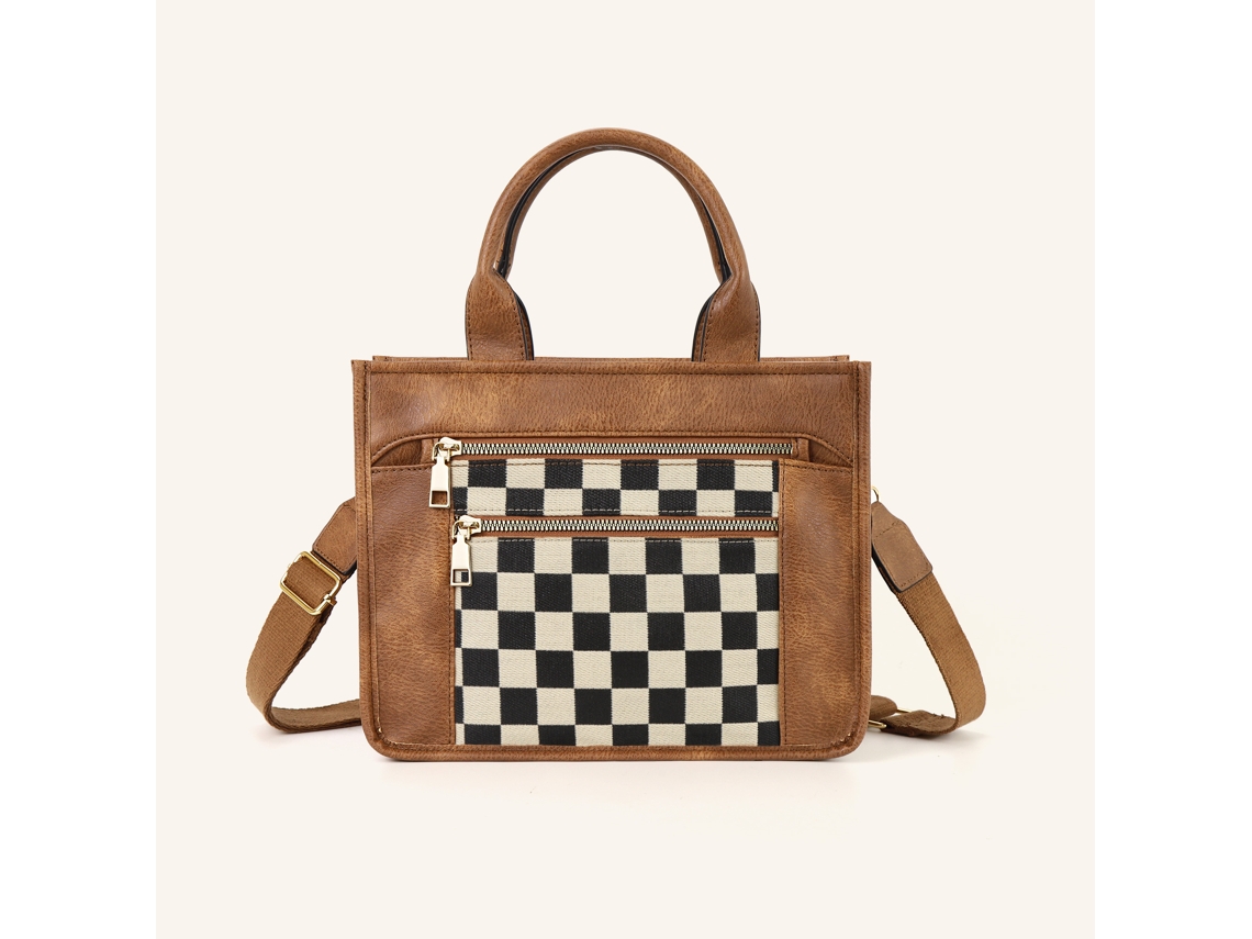 Bolsa AQUAFORGE em PU Modelo Ombro Simples Tote Casual com Zíper Duplo para Viagens