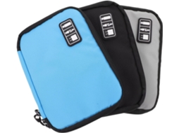 Conjunto De 3 Peças De Bolsas Organizadoras Para Cabos E Dispositivos Eletrônicos, Com Compartimentos Reforçados. Conjunto De 3 Peças D Gokoco