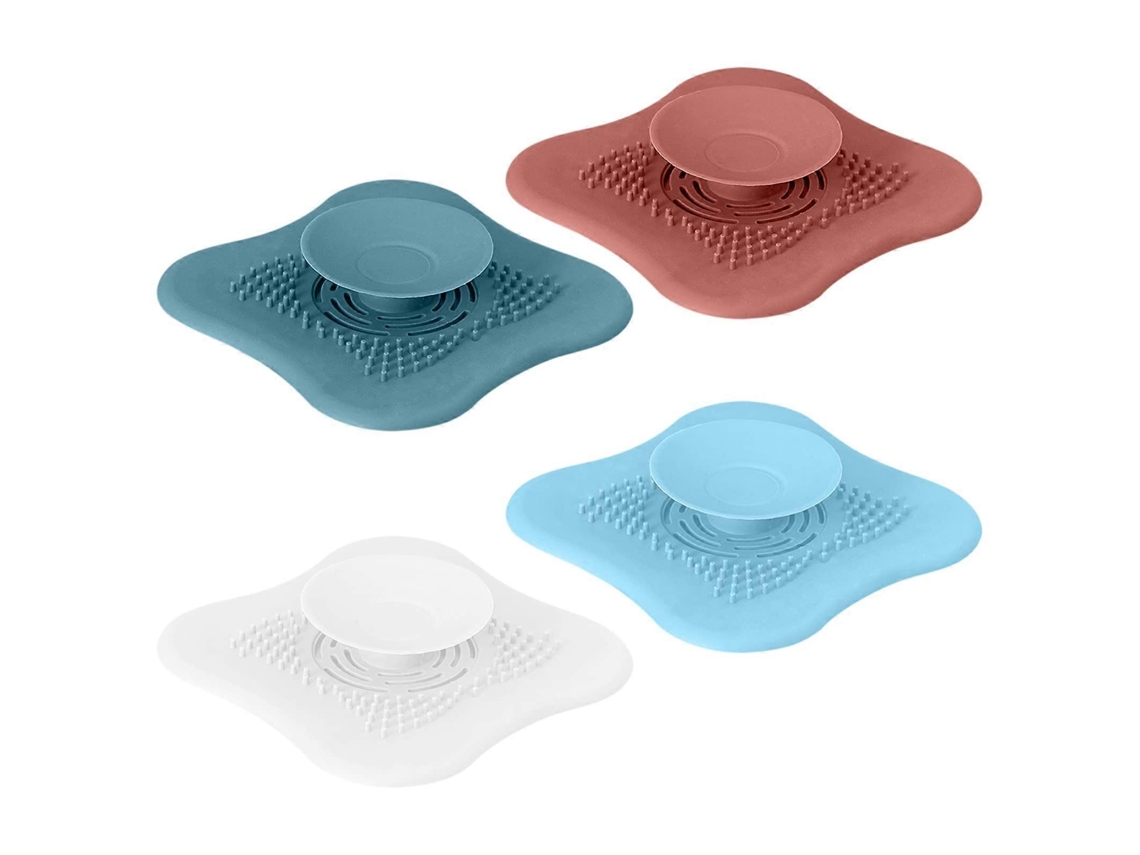 Tapones Universais de Pia de Silicone com Filtro para Cozinha e Banheiro | S/MARCA