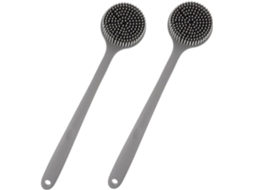 Conjunto De Escovas Com Cabo Silicone, Escova De Banho Esfoliante, Escova Corporal, Escova De Silicone
