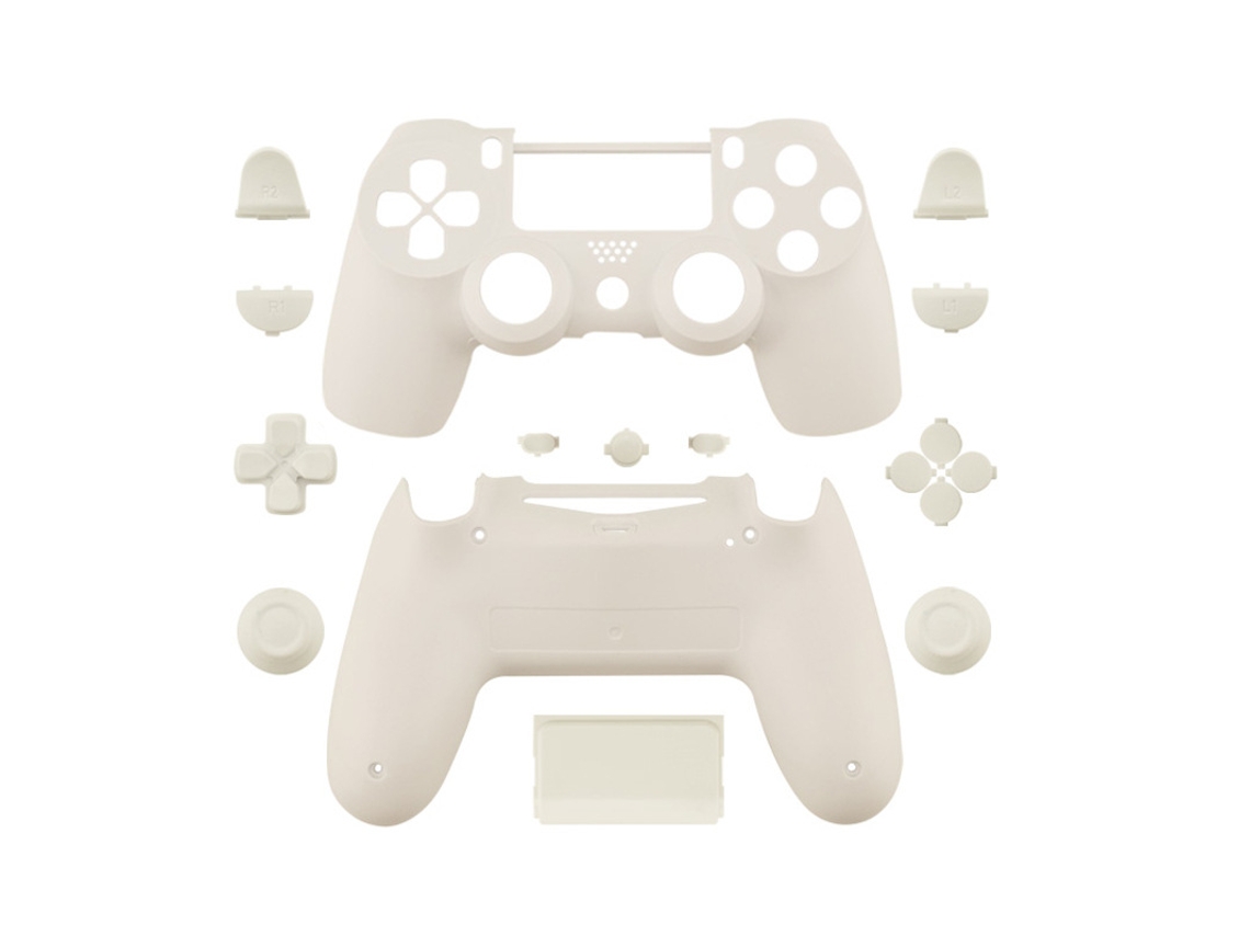 Conjunto De Capa Protetora Completa / Botões Para Controle Ps4 Playstation Slim Pro (jdm-040) Czhhmart Branco