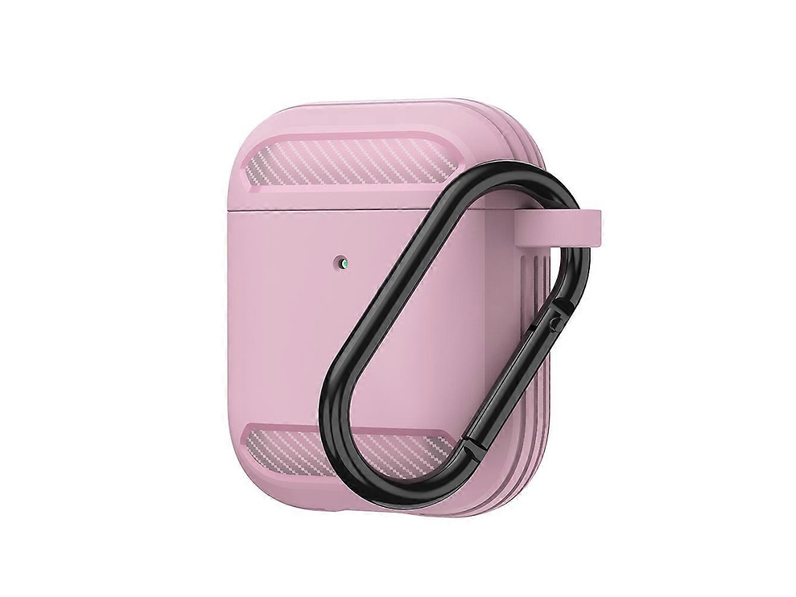 Camada protetora de TPU com fibra de carbono resistente a impactos para celulares Sem Fio AirPods 1/2 GIECY