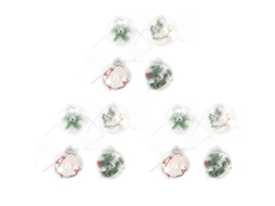 Laxiscreed Pack De 12 Bolas De Natal Decorativas E Anticorrosivas Para Decoração E Festas