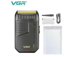 Barbeador Elétrico Profissional Aparador De Barba Recarregável Com Lâmina De Barbear, Mini Barbeador Reciprocante Para Homens V-375