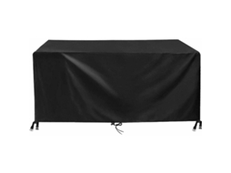 Capa De Proteção Para Mesa De Jardim, Dimensões 150 X 90 X 80 Cm, Preta, Fabricada Em Tecido Oxford 420d, Impermeável.