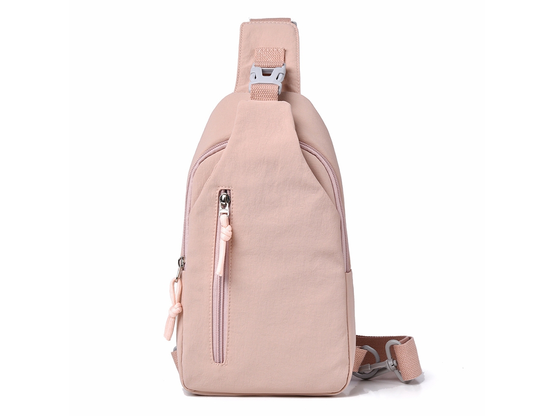 Bolsa Transversal Rosa, Casual, Em Tecido Oxford, Bolsa De Ombro Feminina.