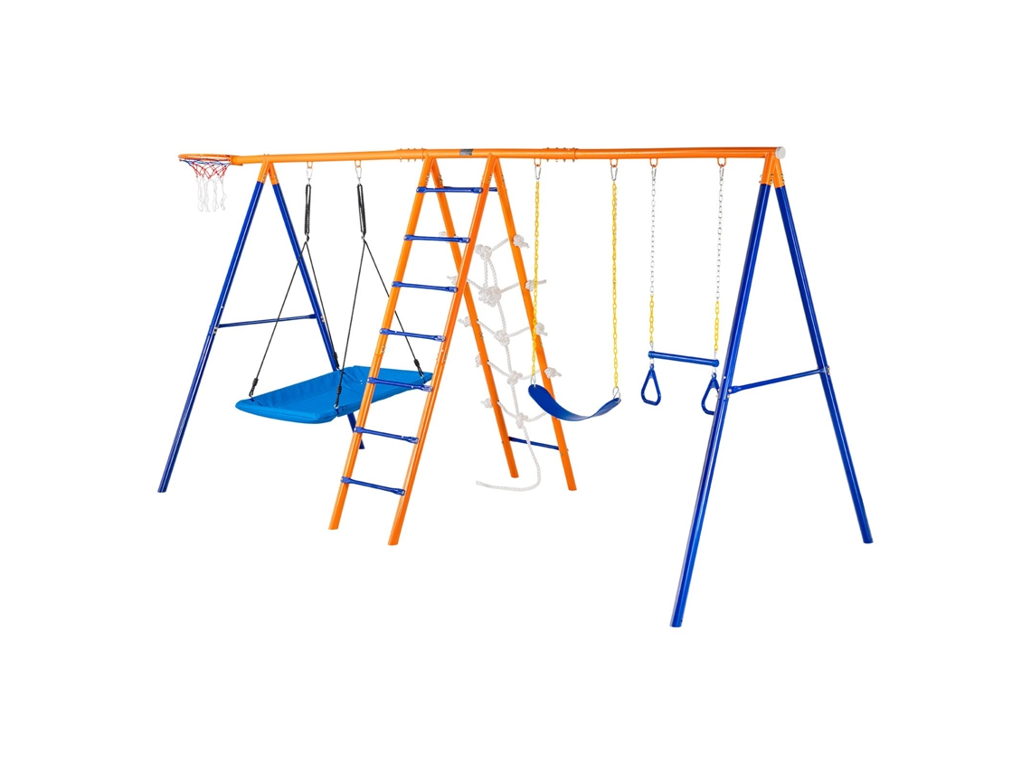 Conjunto De Baloiços 6 Em 1 Baloiços De 4 Lugares Com Capacidade Para 200 Kg Vevor