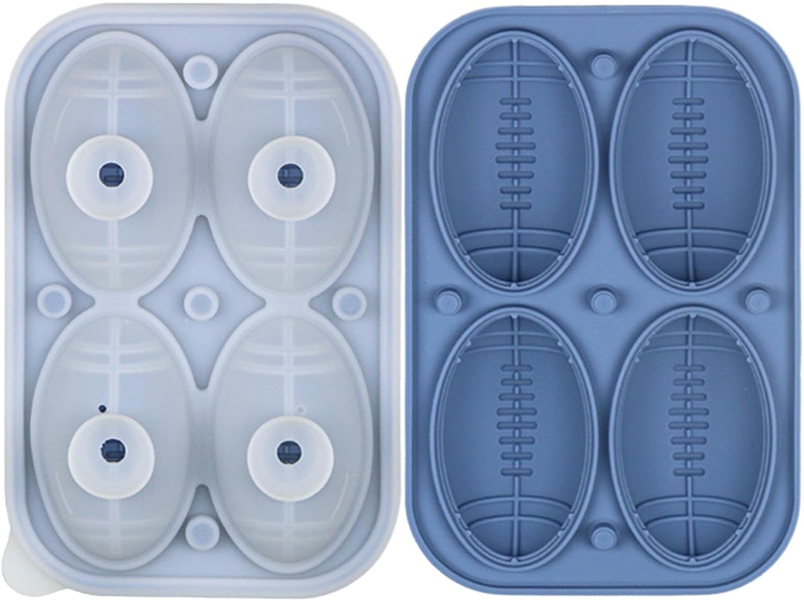 Forma De Sorvete Bola De Futebol, 3d Com 4 Cavidades, Ideal Para Cozinha
