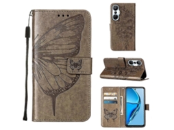Capa De Celular Flip Em Couro Com Borboleta Em Relevo Para Infinix Hot 20s / 20 Pro X6827