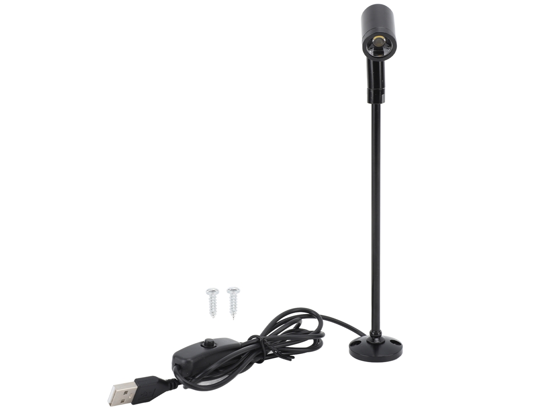 Refletor de Led para Vitrine de Joias, com Alimentação Usb, em Alumínio, Ideal para Pintura e Artes CHABERLU