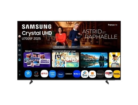 TV LED Samsung 75u7005f 4K UHD de 75 polegadas, 3840x2160, HDR10, Smart TV, Game Center, 3 HDMI, Wi-Fi (190 cm)