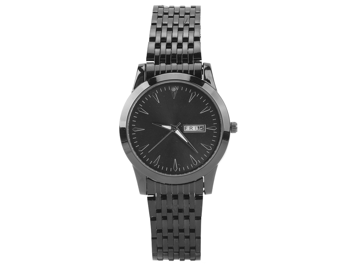 Relógio Masculino De Quartzo Clássico Estilo Elegante Com Duas Datas Aço Inoxidável Design Fashion